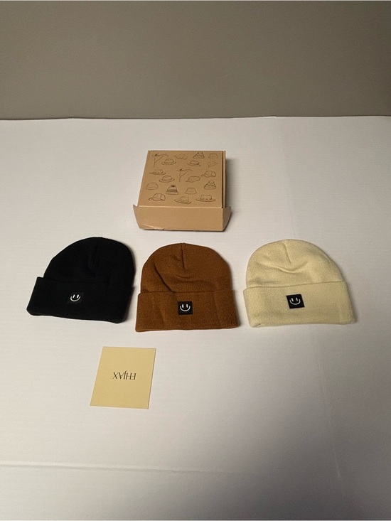 Other - Beanie hats set of three new. Smiley face on front.